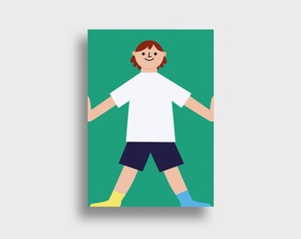 Happy Kids XI — Postcard, DIN A6, Boy