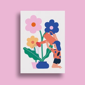 Kleine tuinman - ansichtkaart, DIN A6