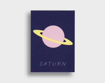 Saturno — Cartolina, DIN A6, Pianeta, Sistema Planetario