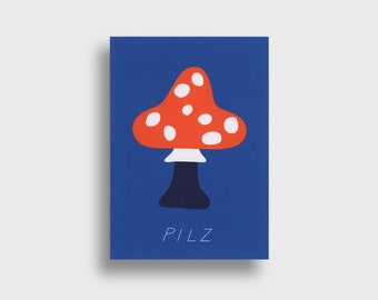 Mushroom — Postcard, DIN A6, Fly Agaric