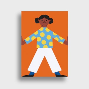 Joyeux enfants Karen — carte postale