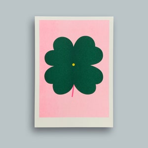 Quadrifoglio – Riso Print A5, Risoprint, Risograph, Portafortuna