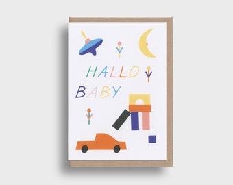 Hello Baby – folding card with envelope, A6