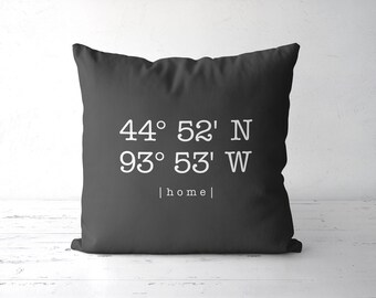 Personalized pillow customized Custom Personalized Pillow Longitude