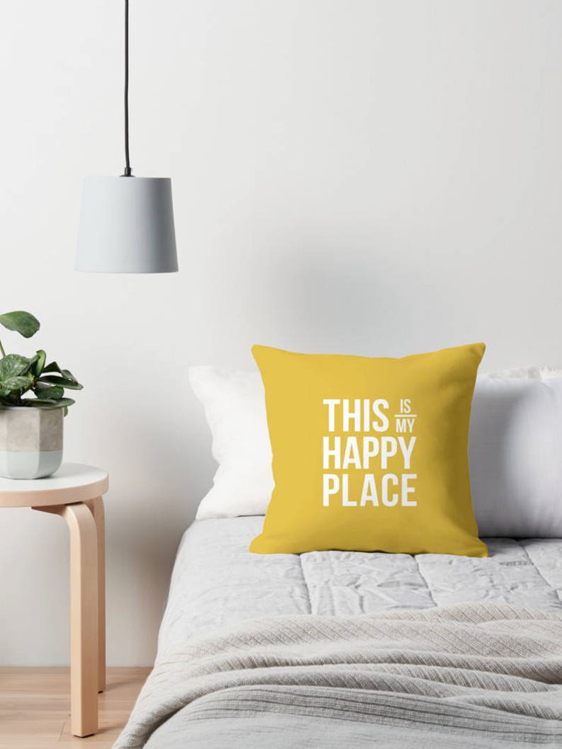 This is My Happy Place Throw Pillow This is My Happy Place Etsy