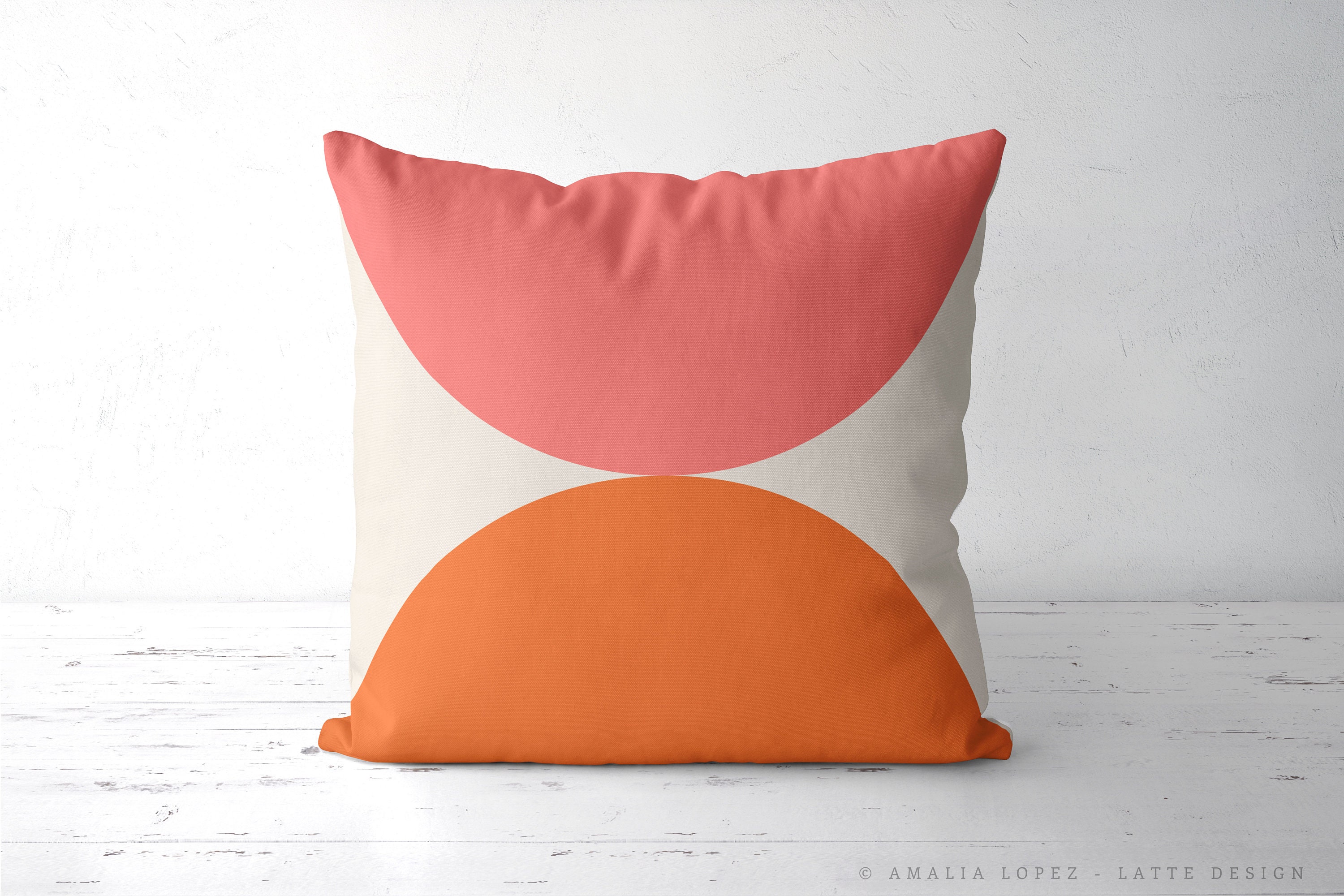 orange outdoor pillows