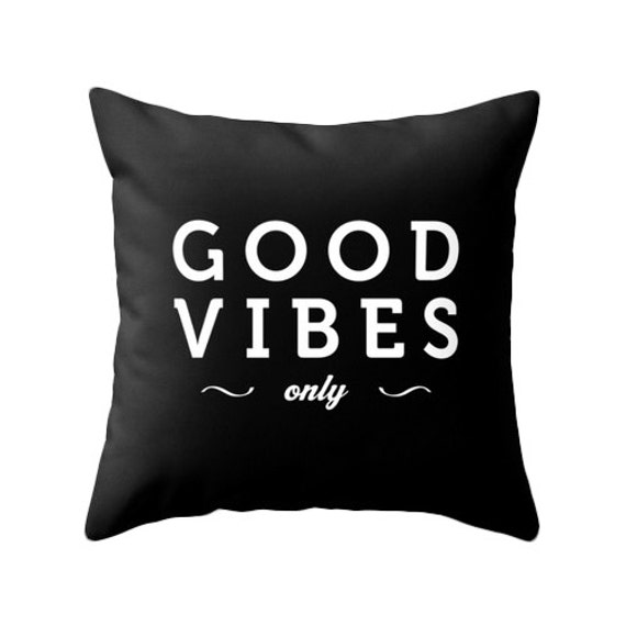 good vibes throw pillow