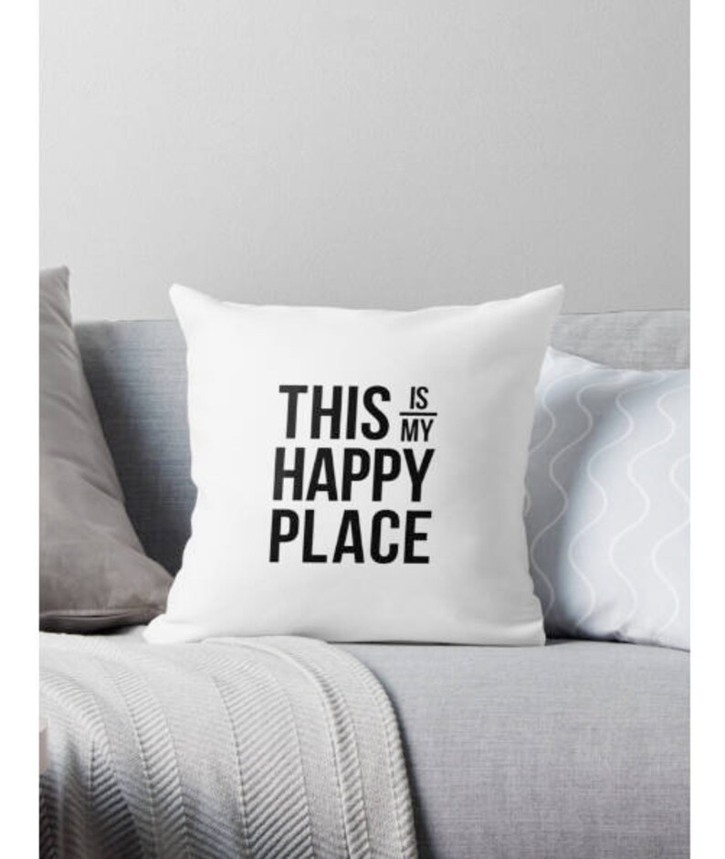 This is My Happy Place Throw Pillow This is My Happy Place Etsy