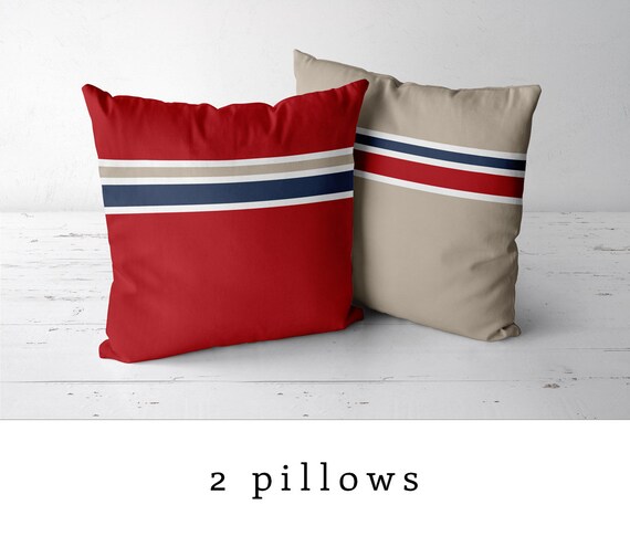 cherry red throw pillows