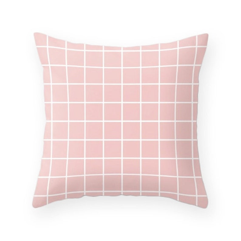 Grid pillow Grid cushion grid decor geometric pillow geometric Etsy