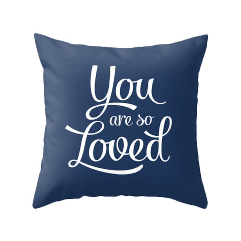 You Are so Loved Pillow Cover. Black and White Nursery Pillow Etsy
