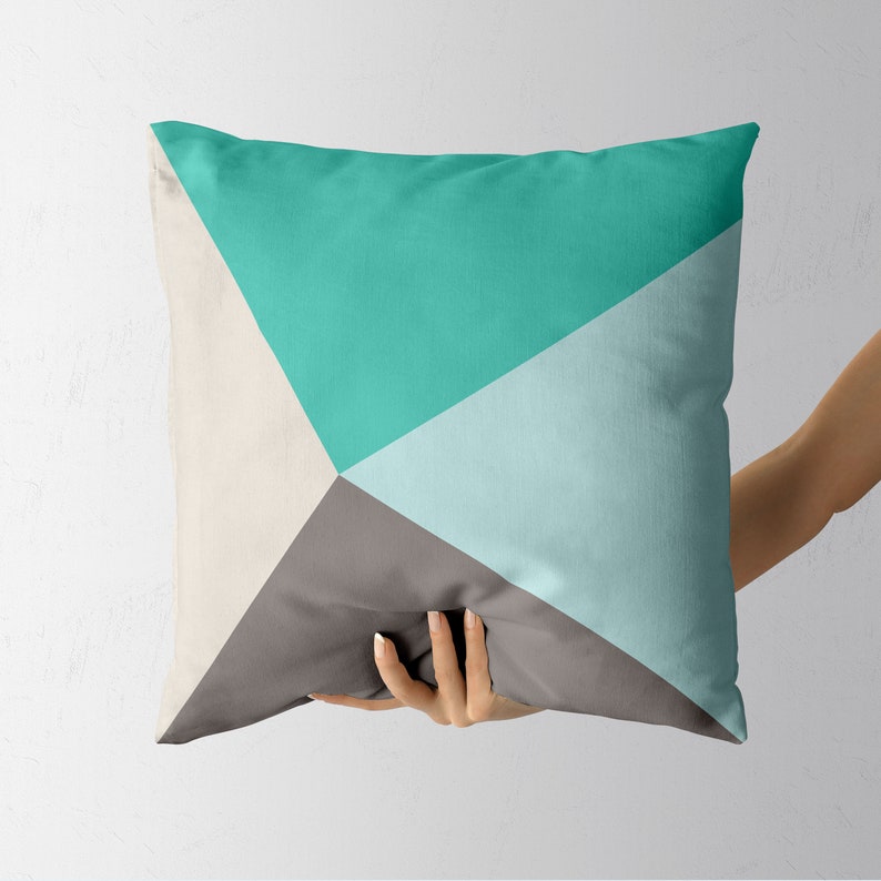 2 Teal and Brown Cushion Covers Teal and Brown Throw Pillow Etsy