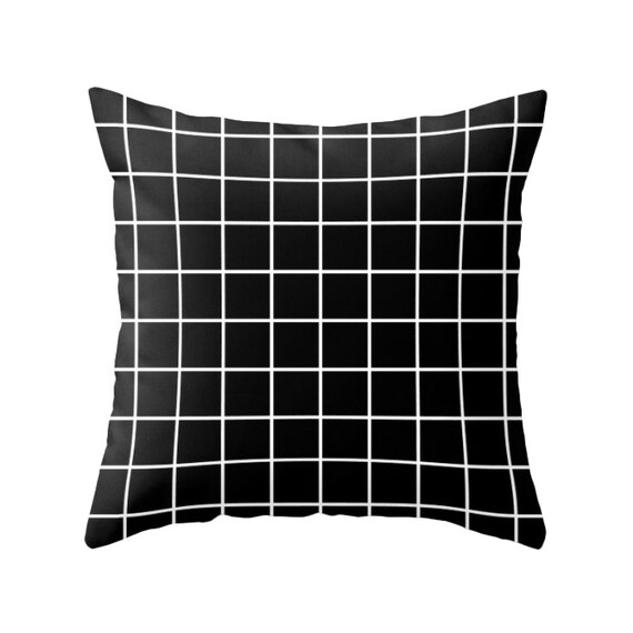 Grid pillow Grid cushion grid decor geometric pillow geometric Etsy