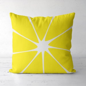 lemon throw pillow