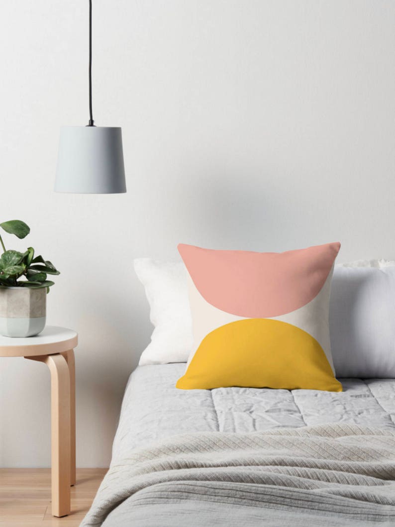 Two Circles. Nordic Pillow Nordic Cushion Midcentury Cushion Etsy