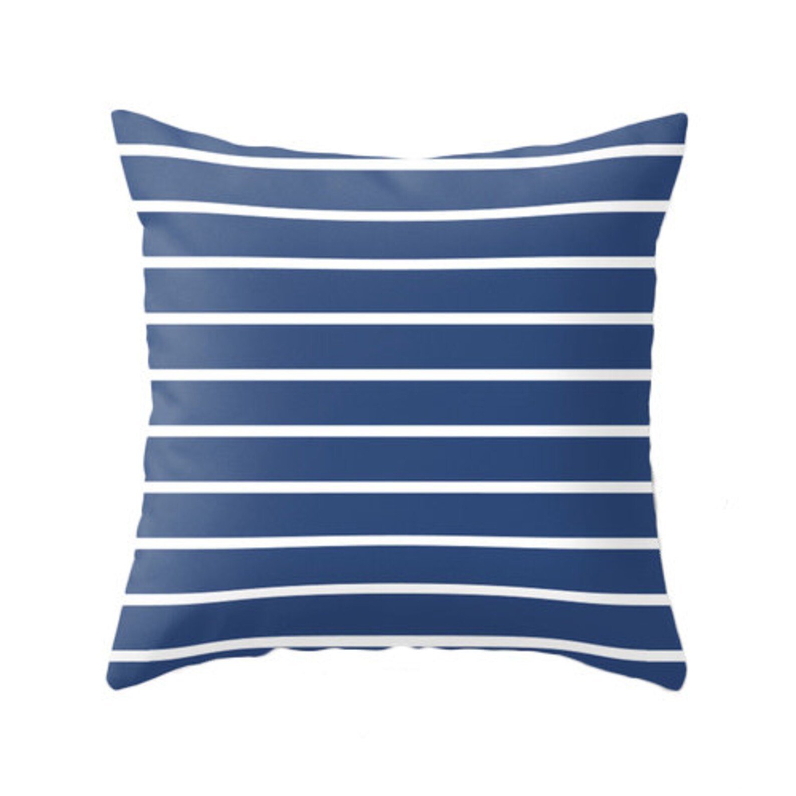 Navy Blue and White Striped Throw Pillow Navy Blue Stripes Etsy