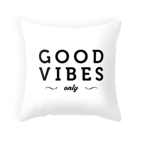 good vibes throw pillow