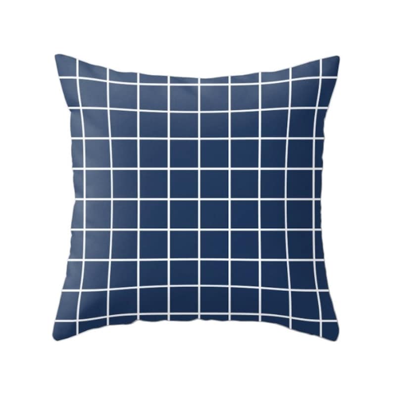 Grid pillow Grid cushion grid decor geometric pillow geometric Etsy