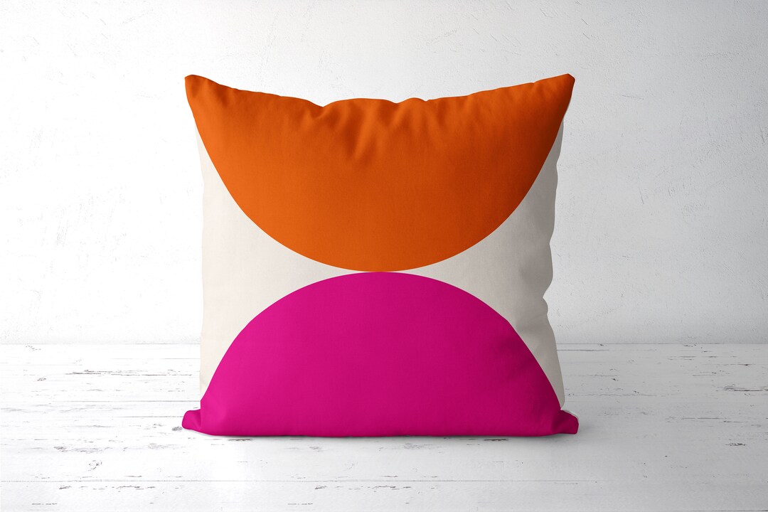 Two Circles. Nordic Pillow Nordic Cushion Midcentury Cushion Etsy