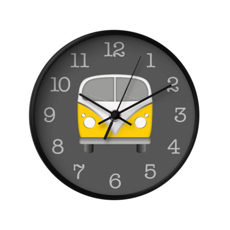Retro Camper Van Wall Clock Nursery Clock Kids Clock Children Etsy UK