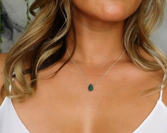 Emerald Necklace - Etsy