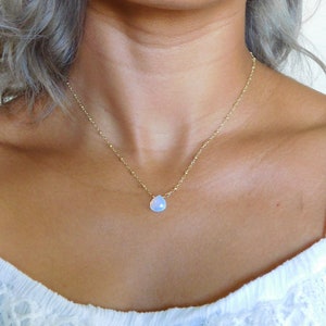 Opalite Necklace, 14k Gold Fill, Opalite Jewelry,Opalite Drop Necklace, Gemstone Necklace, Gift for Girlfriend, Giftfor Her, Opalite Jewelry