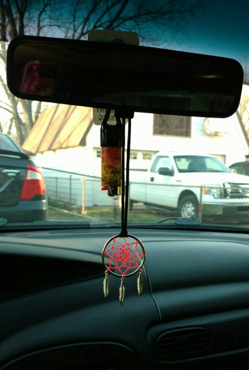 Dream Catcher 2 Car Mirror // Home Decor // Handmade // Etsy