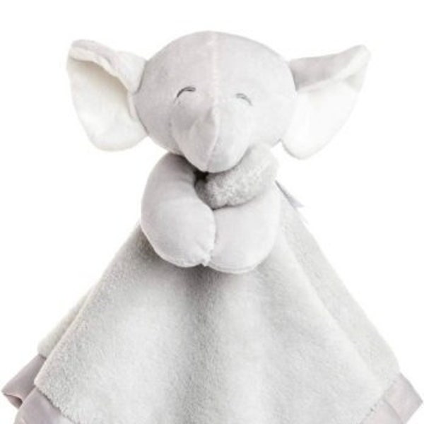 Personalized Small Elephant Security Blanket / Lovey