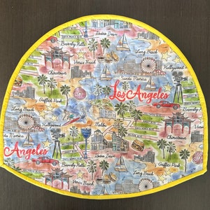 Los Angeles California steering wheel fabric protective cover