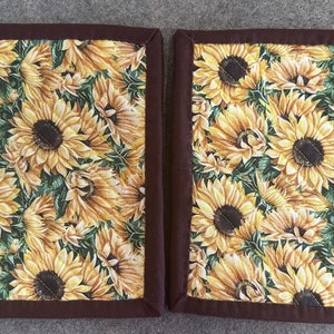 Sunflower (brown)Chenille Potholder Sets of 2