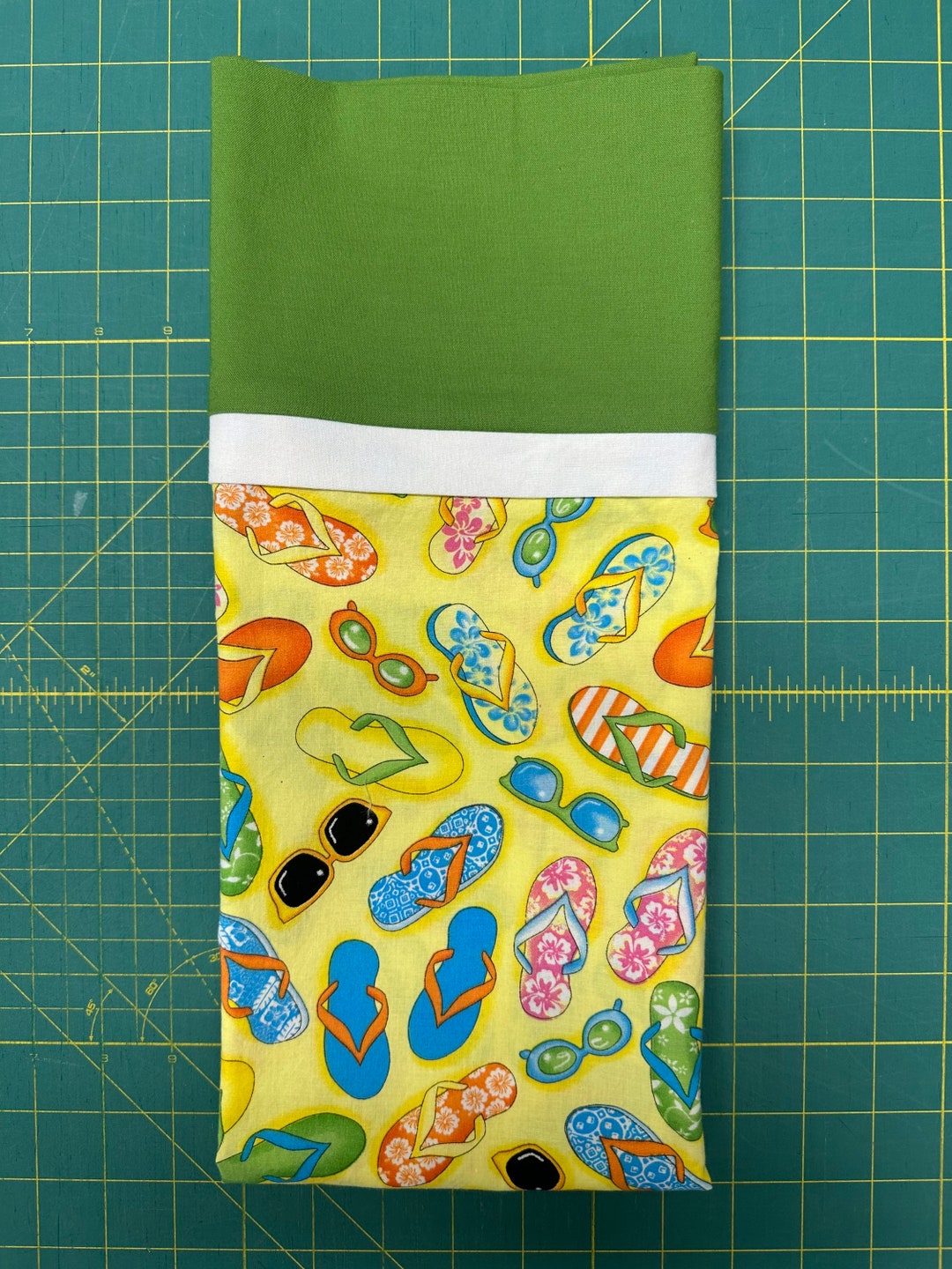 Summer Beach Flip Flop Pillowcase Etsy