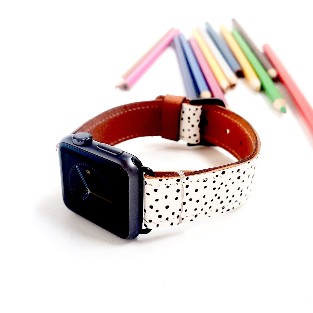 Leather Apple Watch Strap Band for Series 1-7 // 38mm 40mm - Etsy