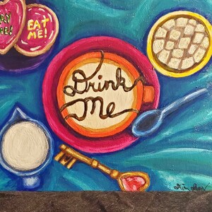 Drink Me (8x10in Acrylic Painting)