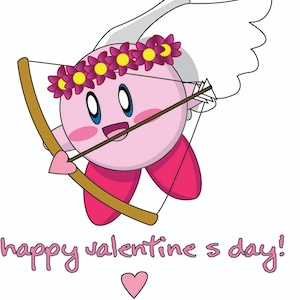 Cupid Kirby stickers