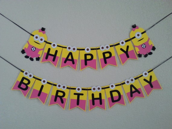 Minion Despicable Me Happy Birthday Girl Minion Peut Etre Etsy Minion Despicable Me Happy Birthday Girl Minion Peut Etre Etsy