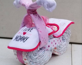 dirt bike diaper cake