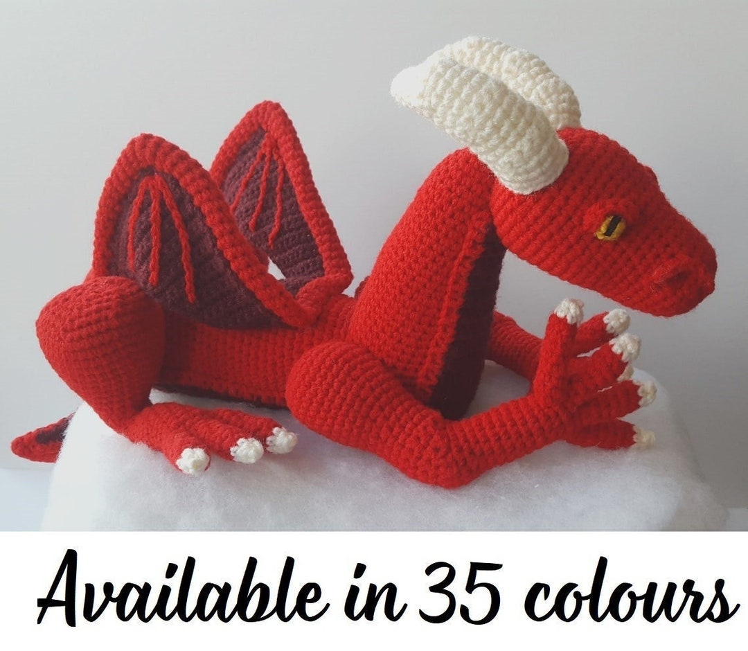 Crochet Dragon Stuffed Animal Dragon Toy Personalized Etsy
