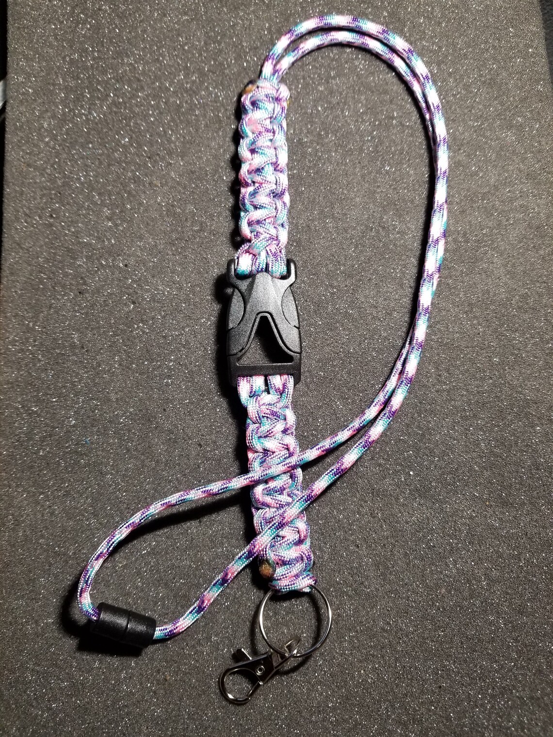 Paracord Lanyard w/ Breakaway Buckle Badge id lanyard Etsy