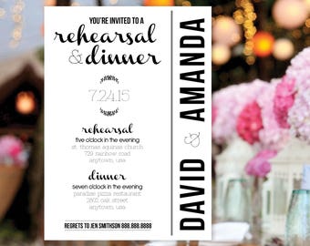 Laurel Rehearsal Dinner Invitation Printable