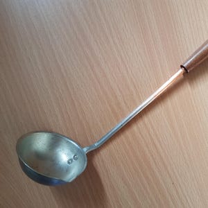 Rare vintage sauce ladle spoon, small soup ladle