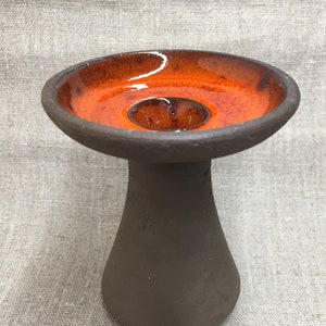 Dänischer Mid-Century Vintage Studio Keramik Kerzenhalter TRIKAN Art Handmade Copenhagen