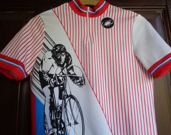 Cycling shirt Castelli made in Italy, Short sleeve jersey sport shirt size 3 (S) pit to pit ~19"