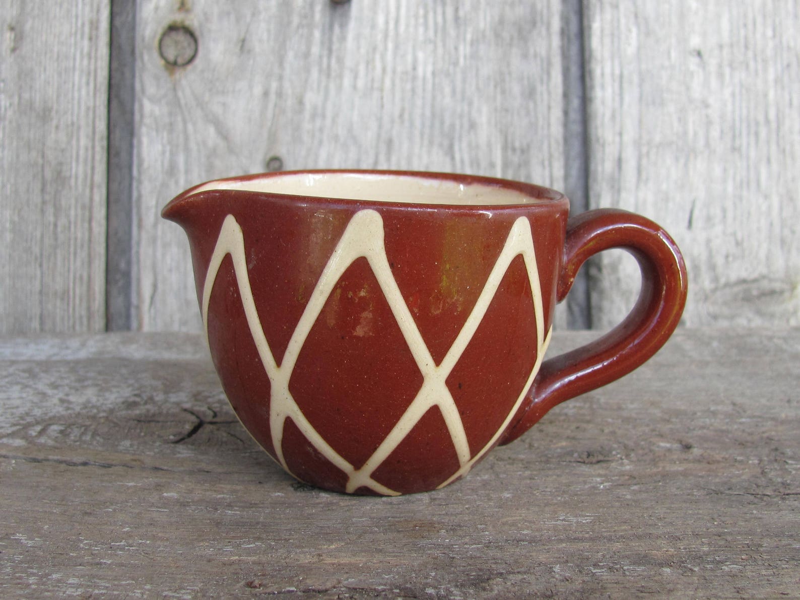 Swedish Vintage Pottery AJ Keramik Höganäs Rustic Creamer Etsy