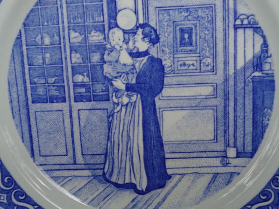 Rörstrand Sweden Vintage Plate MORS DAG 1971 Porcelain Plate Wall