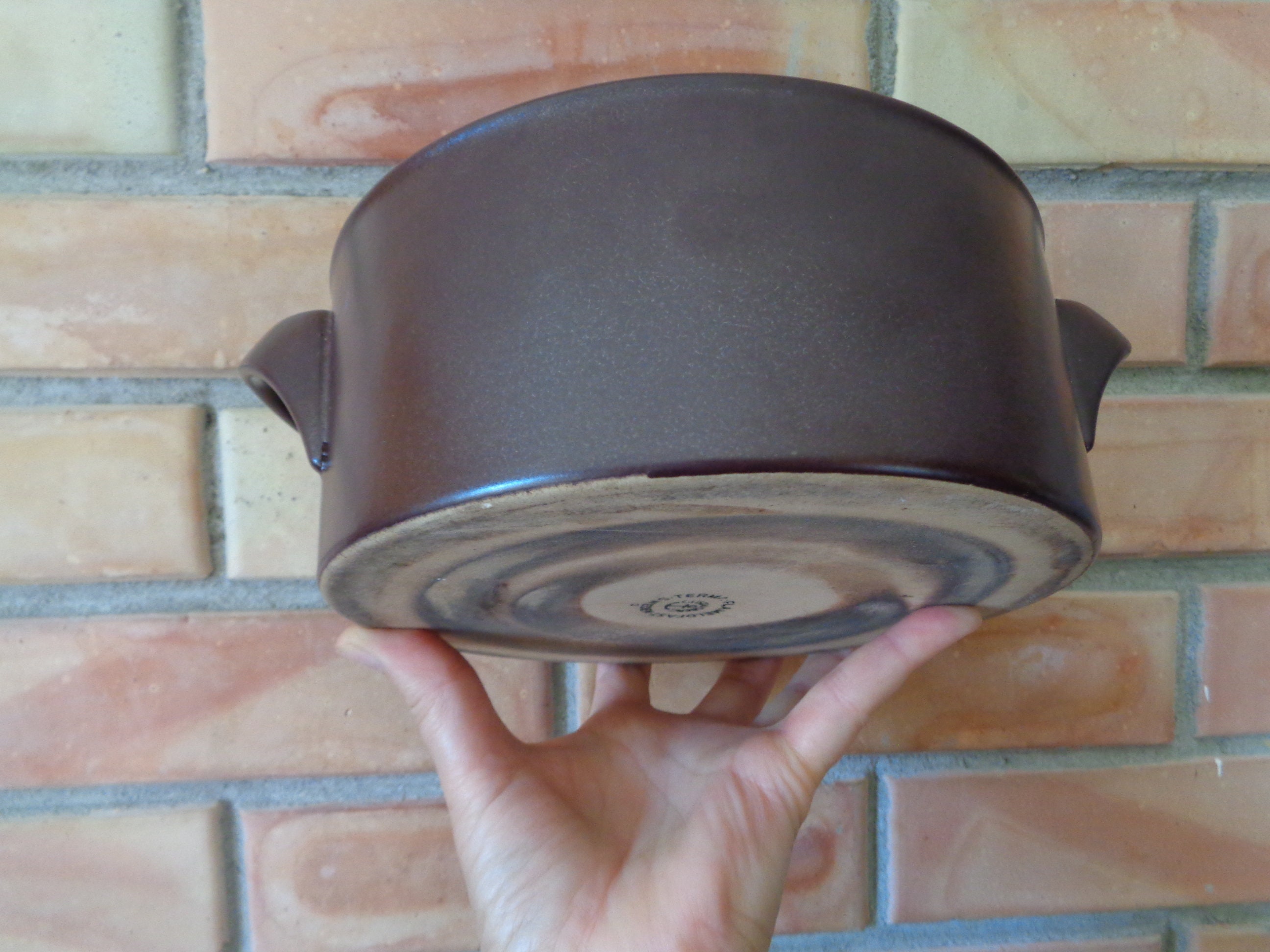 Swedish Vintage Terma Flameldfast Gustavsberg Pot; Fireproof