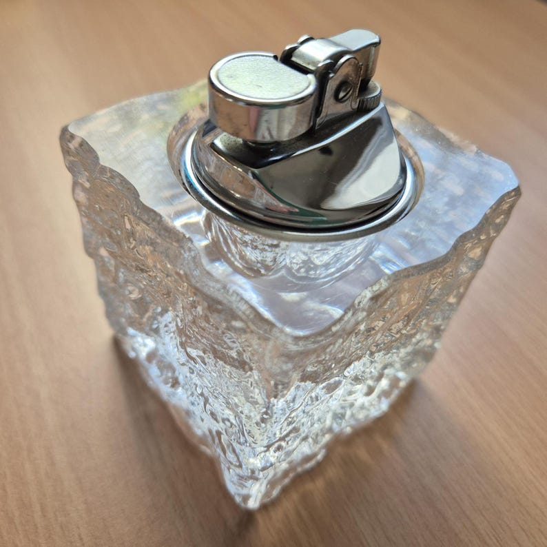 KOEI UNICON Clear Glass Cube Lighter, Empty Table Lighter - Etsy Canada