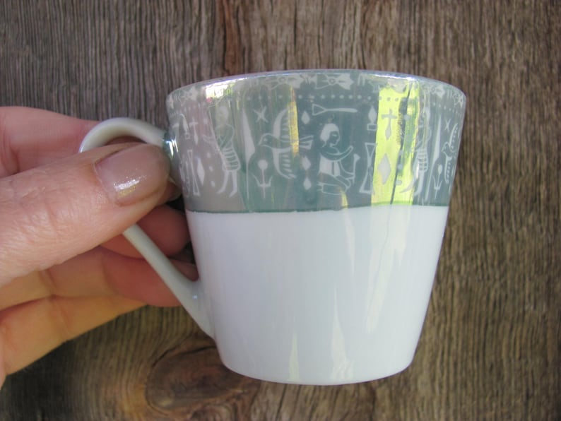 Set of 2 Small Coffee Cups With Saucers Vintage Espresso Etsy