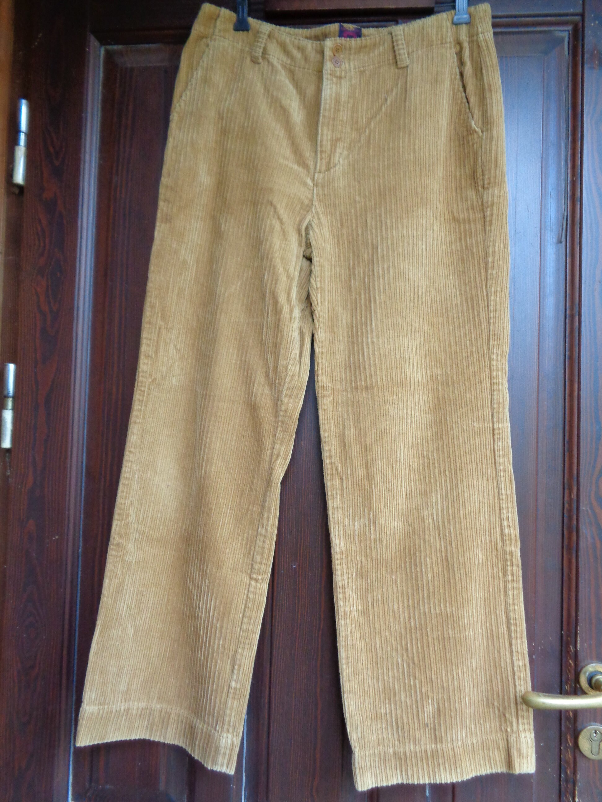 Cotton Corduroy Pants Beige 