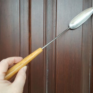 Seltene Mid Century vintage Nilsjohan Schweden Edelstahl 18-8 Servierkelle Löffel