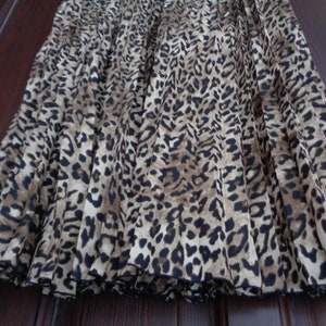 Vintage Leopard print pleated skirt size M/L image 3